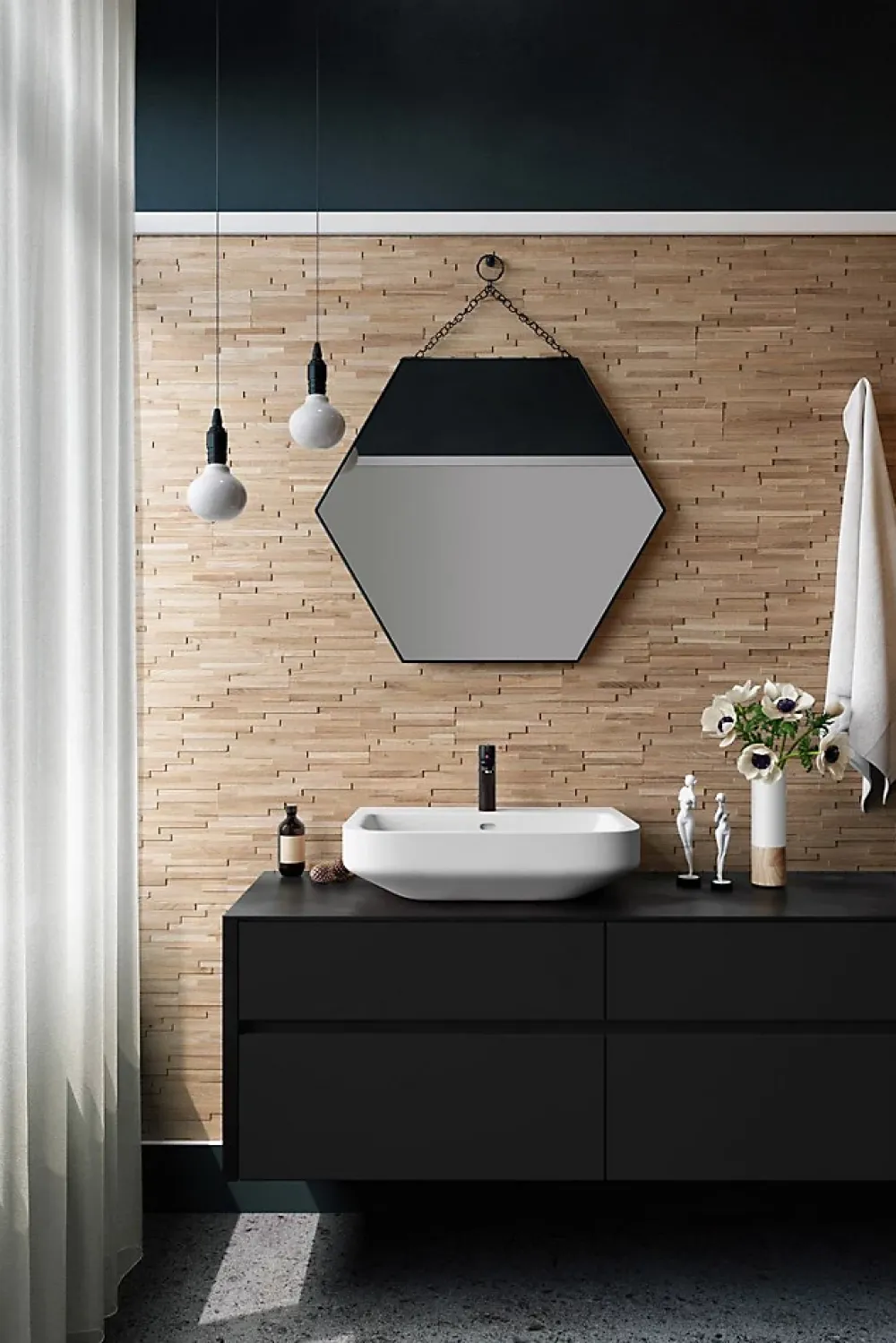 Wwd Plaquette de parement en bois massif effet 3D ACE - Chêne - 72 x 10cm - 14 panneaux - 1m²- Plaquette De Parement|Plaquette De Parement