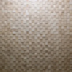 Wwd Plaquette de parement en bois massif effet 3D CHESS - Chêne - 60 x 15 cm - 33 panneaux - 3m²- Plaquette De Parement|Plaquette De Parement