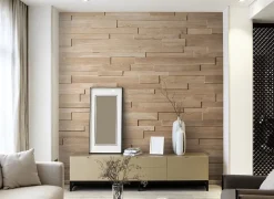 Wwd Plaquette De Parement|Plaquette De Parement<Plaquette de parement en bois massif effet 3D OZO RUSTIC - Chêne - 59/32/14 x 10/8/6 cm - 108 planches - 3m²