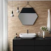 Wwd Plaquette De Parement|Plaquette De Parement<Plaquette de parement en bois massif effet 3D ACE - Chêne - 72 x 10cm - 42 panneaux - 3m²