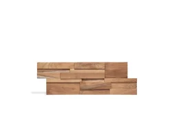 Wa Conception Plaquette De Parement|Plaquette De Parement<Plaquette de parement intérieur Ferrano en teck effet bois brut L.55 x l.18,5 cm x Ép.20 mm Wall!Supply