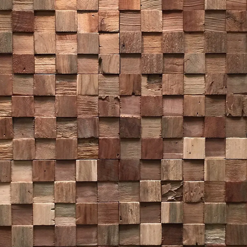 Plaquette de parement intérieur Ultrawood Square bois coloris naturel (vendu à la pièce)- Plaquette De Parement|Plaquette De Parement