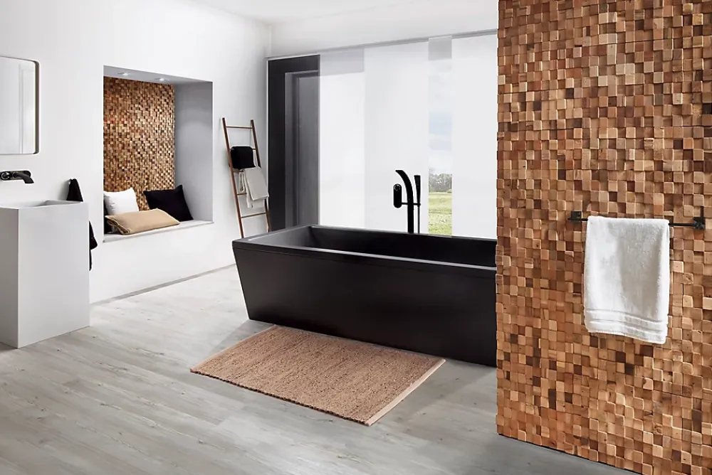 Plaquette de parement intérieur Ultrawood Square bois coloris naturel (vendu à la pièce)- Plaquette De Parement|Plaquette De Parement