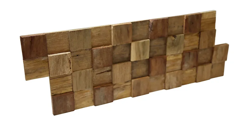 Plaquette de parement intérieur Ultrawood Square bois coloris naturel (vendu à la pièce)- Plaquette De Parement|Plaquette De Parement