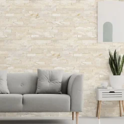 Modulo Plaquette De Parement|Plaquette De Parement<Plaquette de parement pierre naturelle - NATIMUR CREAM - - 0,47m² - intérieur/extérieur