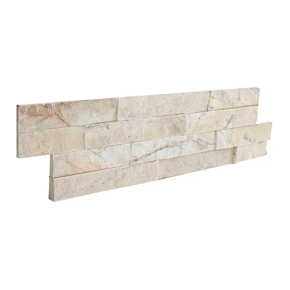 Modulo Plaquette De Parement|Plaquette De Parement<Plaquette de parement pierre naturelle - NATIMUR CREAM - - 0,47m² - intérieur/extérieur