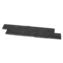 Plaquette De Parement|Plaquette De Parement<Plaquette de parement Slim 2 pierre naturelle noire (vendue au carton)
