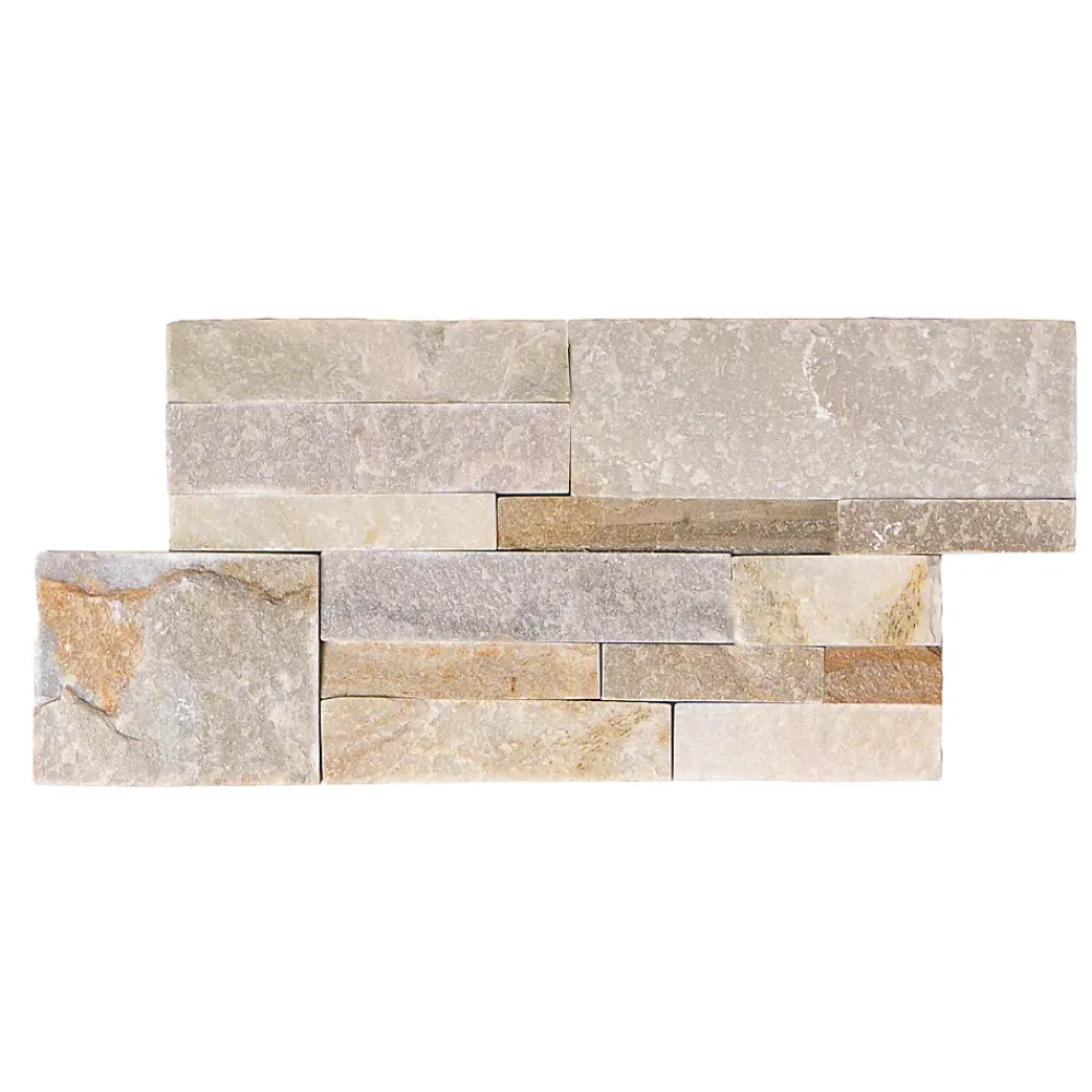 Lithos Plaquette de parement Slim Multiformat pierre naturel beige rosée- Plaquette De Parement|Plaquette De Parement