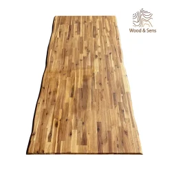 Wood&Sens Plateau De Table<Plateau de Table Acacia bord naturel pré-huilé Teck, L.180 cm x l.80 cm, Ep.26 mm
