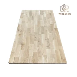 Wood&Sens Plateau De Table<Plateau de Table Chêne Massif Abouté, L.160 cm x l.80 cm, Ep. 22 mm