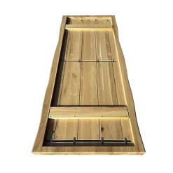 Wood&Sens Plateau de table pleines lames Chêne Rustique bord naturel flacheux L.200 X l.80 cm, Ep.40 mm- Plateau De Table