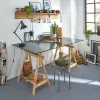 Plateau En Verre<Plateau en verre gris fumé trempé transparent L. 200 cm x l. 100 cm