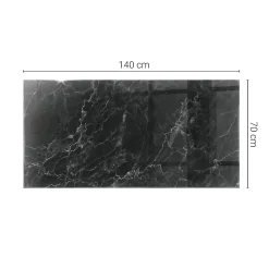 Tulup Plateau En Verre<Plateau en verre trempé 140x70 cm Motif de marbre veiné