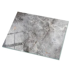 Tulup Plateau En Verre<Plateau en verre trempé 80x60 cm Motif naturel de marbre