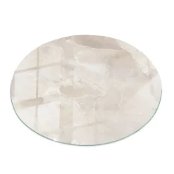 Tulup Plateau En Verre<Plateau en verre trempé fi90 cm Motif texturé de marbre