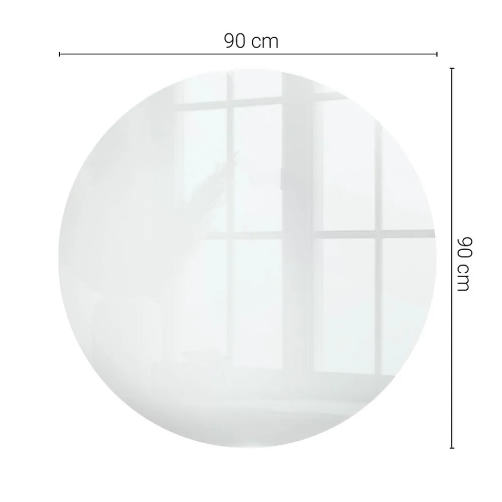 Tulup Plateau En Verre<Plateau en verre trempé fi90 cm Couleur blanche lisse