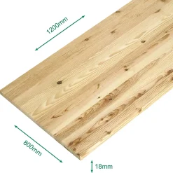 Forestea Plateau De Table<Plateau pin massif lamellé collé abouté rustique 1200 x 800 x 18 mm