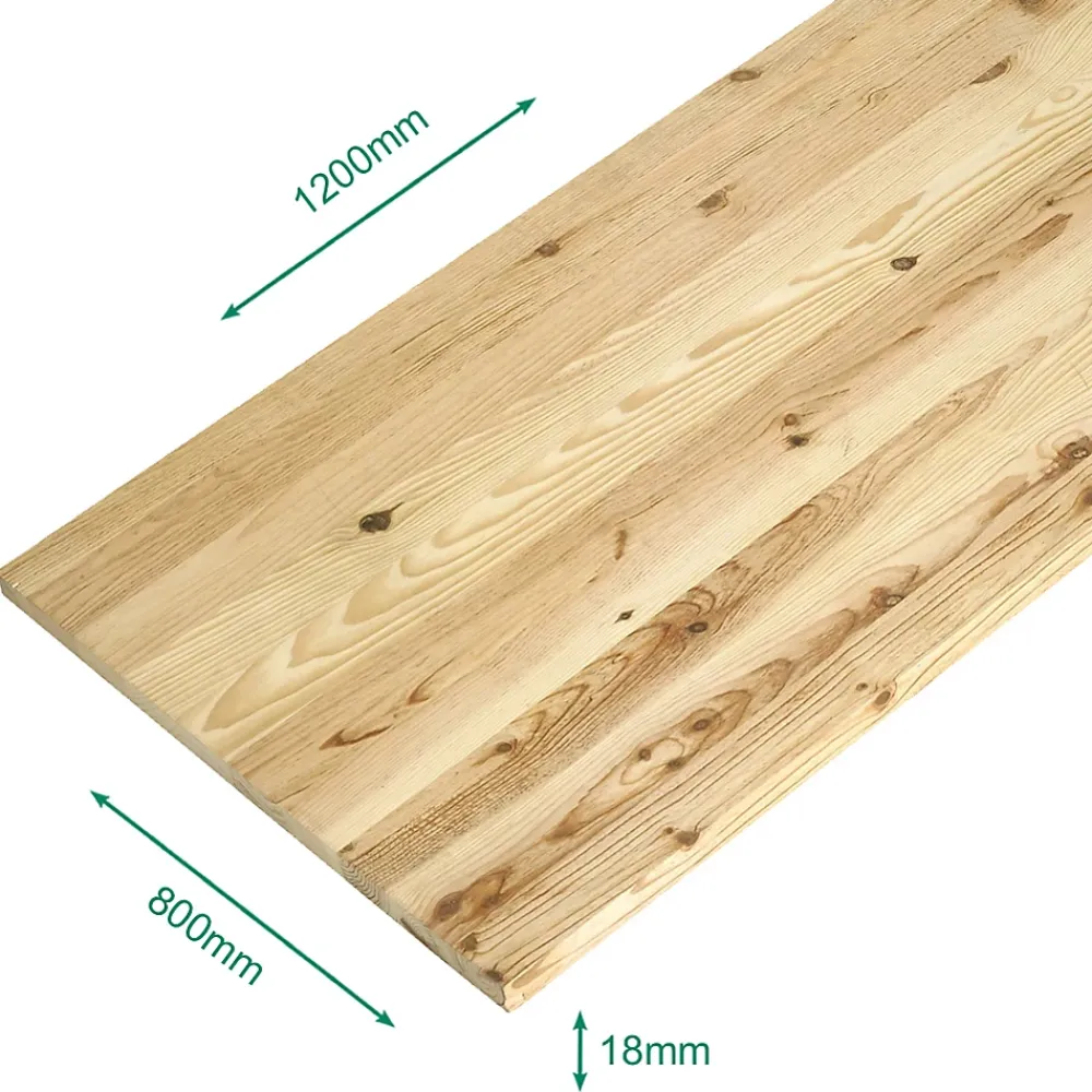 Forestea Plateau De Table<Plateau pin massif lamellé collé abouté rustique 1200 x 800 x 18 mm