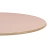 Restootab Plateau rond 70cm couleur rose bourbon chants imitation bois -- Panneau Bois, Osb, Mdf