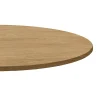 Restootab Plateau rond 120cm decor chene naturel -- Panneau Bois, Osb, Mdf