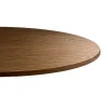 Restootab Plateau rond 120cm decor chene marron -- Panneau Bois, Osb, Mdf