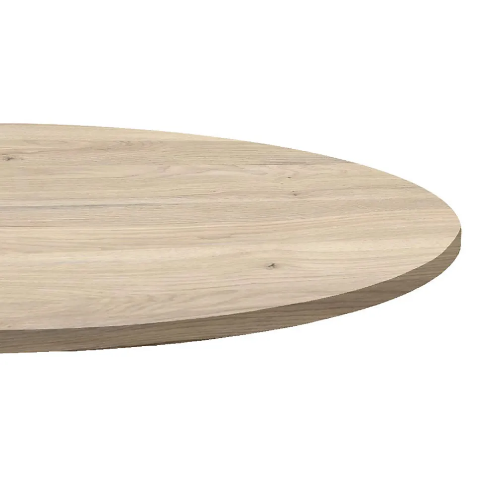 Restootab Plateau rond 70cm decor chene ponty -- Panneau Bois, Osb, Mdf