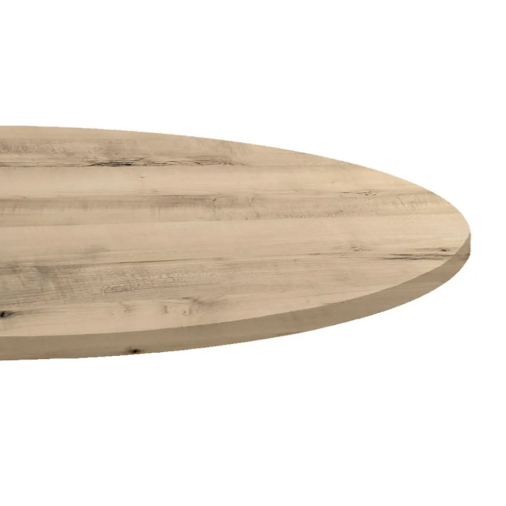 Restootab Plateau rond 80cm decor erable kanaka -- Panneau Bois, Osb, Mdf