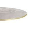 Restootab Panneau Bois, Osb, Mdf<Plateau rond 120cm decor marbre perla chants laiton -