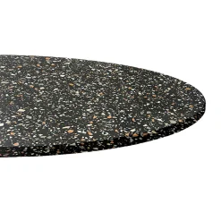 Restootab Panneau Bois, Osb, Mdf<Plateau rond 90cm decor terrazzo black chip -