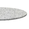 Restootab Plateau rond 80cm decor terrazzo white chip -- Panneau Bois, Osb, Mdf