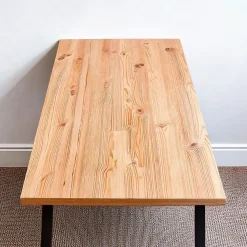 Wood&Sens Plateau table bois massif Pin Rustique L.200 X l.60 cm, Ep.34 mm- Plateau De Table
