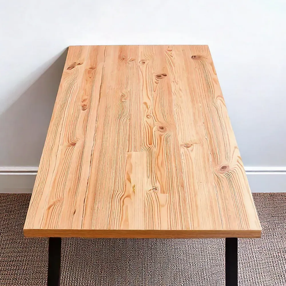 Wood&Sens Plateau table bois massif Pin Rustique L.150 X 60 cm, Ep.34mm- Plateau De Table