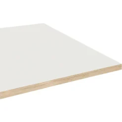 Restootab Panneau Bois, Osb, Mdf<Plateau 120x70 blanc chants bois -