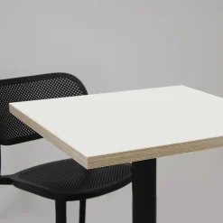 Restootab Panneau Bois, Osb, Mdf<Plateau 120x70 blanc chants bois -
