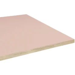 Restootab Panneau Bois, Osb, Mdf<Plateau 60x60 couleur rose bourbon chants imitation bois -