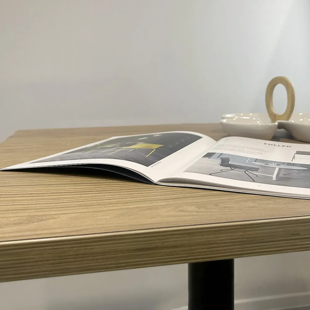 Restootab Plateau 90x90 decor chene naturel -- Panneau Bois, Osb, Mdf
