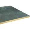 Restootab Plateau 90x90 decor marbre jade chants laiton -- Panneau Bois, Osb, Mdf