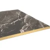 Restootab Panneau Bois, Osb, Mdf<Plateau 120x70 decor marbre royal chants laiton -