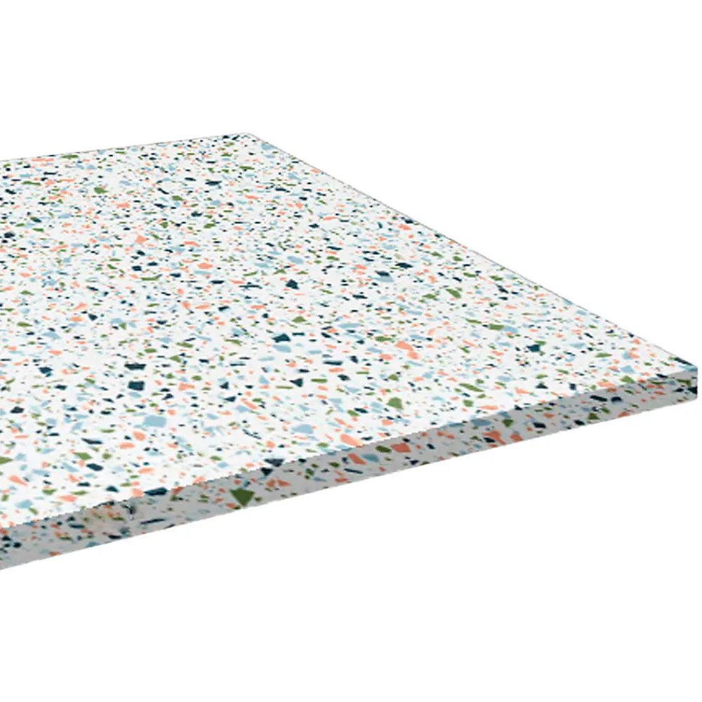Restootab Plateau 70x70 decor terrazzo spectra -- Panneau Bois, Osb, Mdf