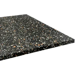 Restootab Panneau Bois, Osb, Mdf<Plateau 140x70 decor terrazzo black chip -