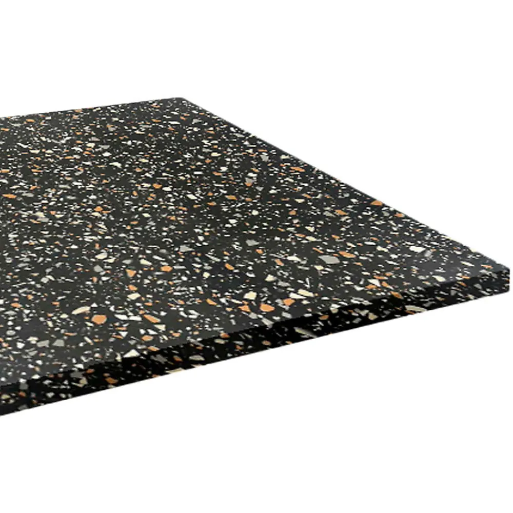 Restootab Panneau Bois, Osb, Mdf<Plateau 140x70 decor terrazzo black chip -