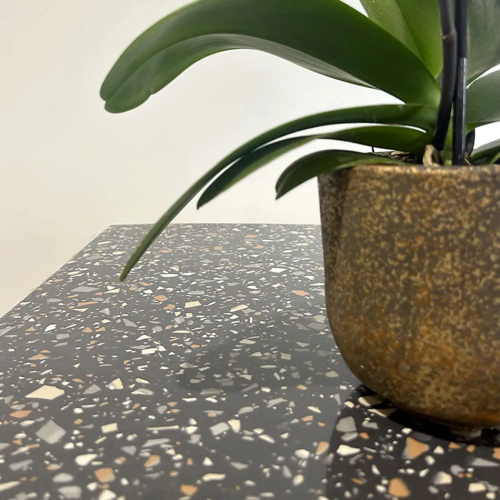 Restootab Panneau Bois, Osb, Mdf<Plateau 140x70 decor terrazzo black chip -