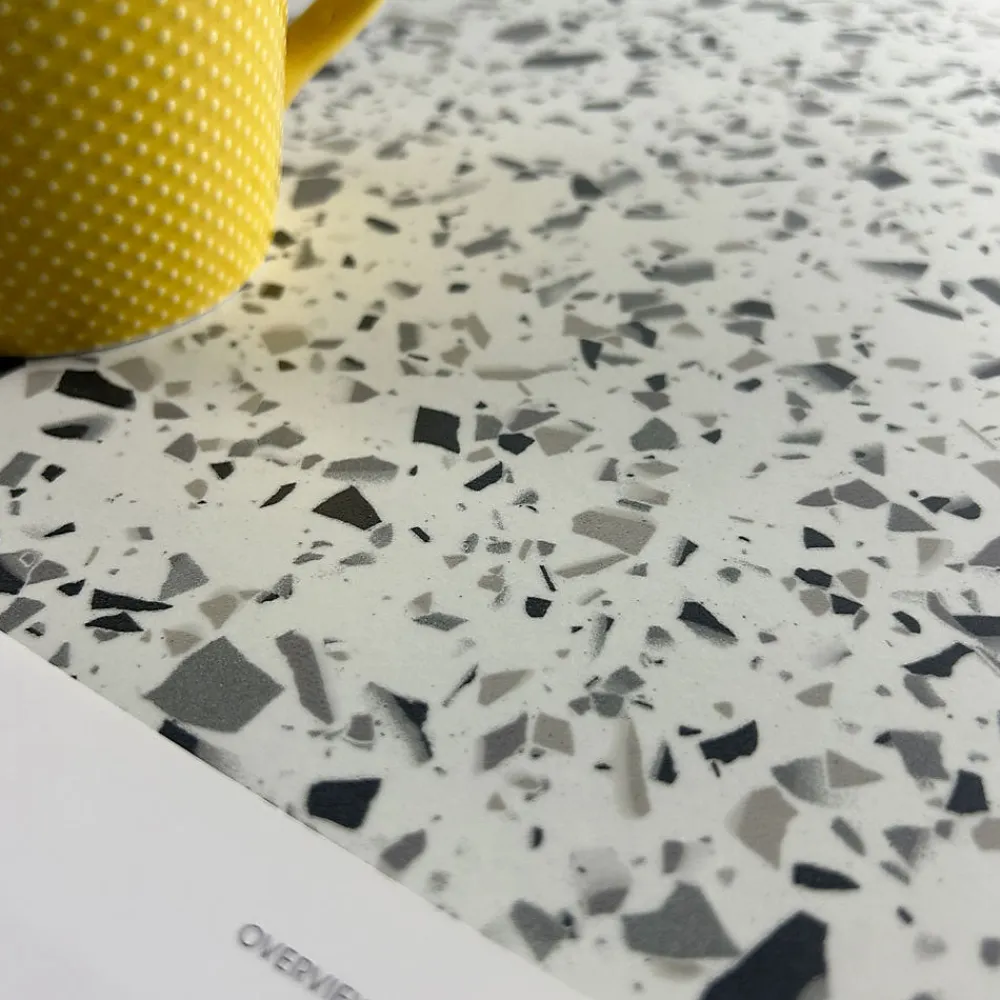 Restootab Panneau Bois, Osb, Mdf<Plateau 120x70 decor terrazzo white chip -