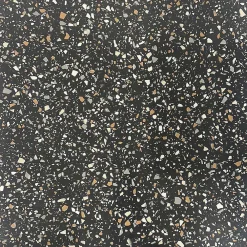 Restootab Panneau Bois, Osb, Mdf<Plateau 160x80 decor terrazzo black chip chants laiton -
