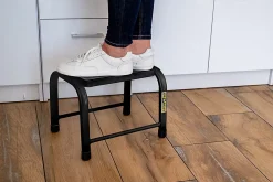 Drabest Accessoire D'Escalier<Plateforme tabouret escabeau NOIR 1 marche antidérapante 1 pièce.