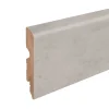 GoodHome Plinthe arrondie MDF décor 8 aspect béton gris 220 x 8 cm, ép.13 mm- Plinthe Pour Parquet Et Stratifié