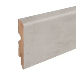 GoodHome Plinthe arrondie MDF décor 8 aspect béton gris 220 x 8 cm, ép.13 mm- Plinthe Pour Parquet Et Stratifié