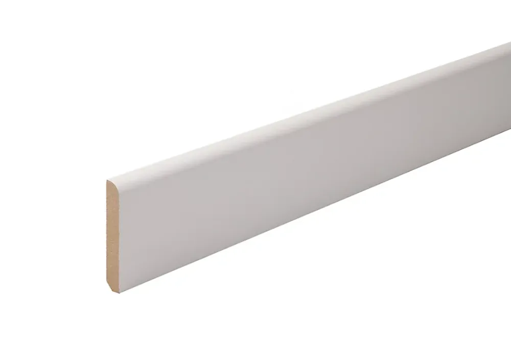 Plinthe arrondie MDF prépeint 244 x 7 cm, ép.10 mm- Plinthe Bois|Plinthe Bois