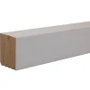 Plinthe Bois|Plinthe Bois<Plinthe arêtes vives MDF prépeint 200 x 10 cm, ép.10 mm (vendu par lot de 5)