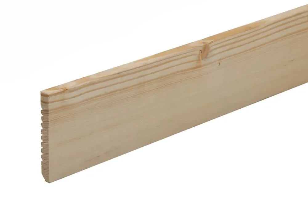 Plinthe Bois|Plinthe Bois<Plinthe arêtes vives sapin 240 x 7 cm, ép.10 mm
